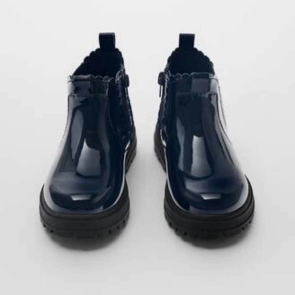 Zara Infant Patent Finish Boots